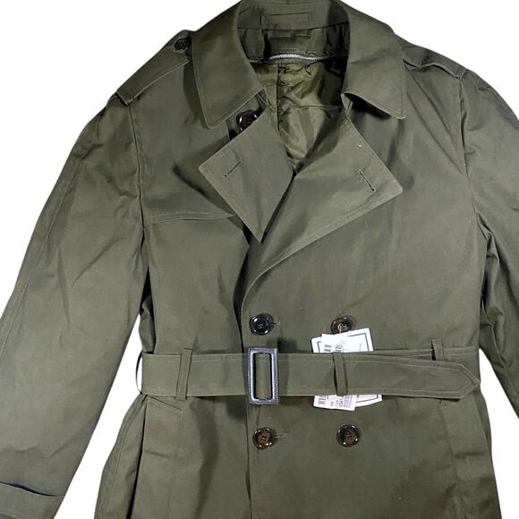 Garrison Collection Heritage Green All Weather Trench Coat NWT - 40R - Picture 3 of 5